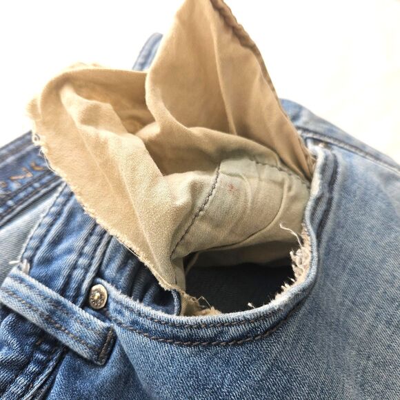 PRANA Distressed Slim Fit 36W 32L Mens Jeans - Picture 3 of 10